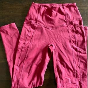 Premium Wine Heart Booty Leggings